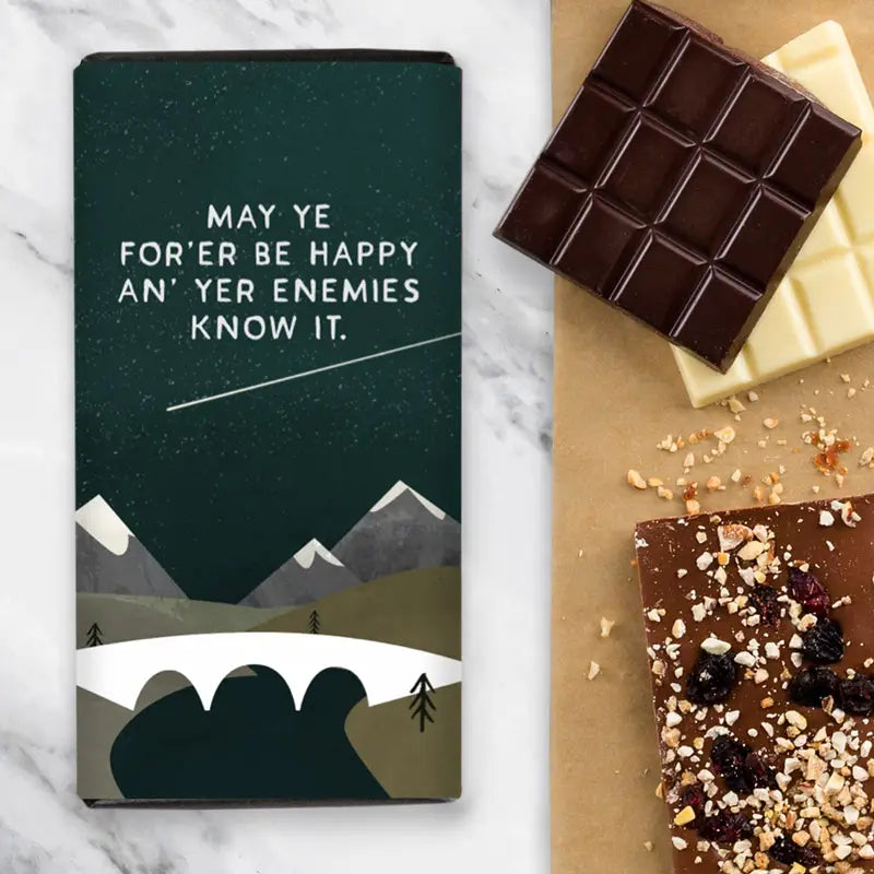 May Ye be Happy Isle of Skye Sea Salted Caramel Milk Chocolate Bar