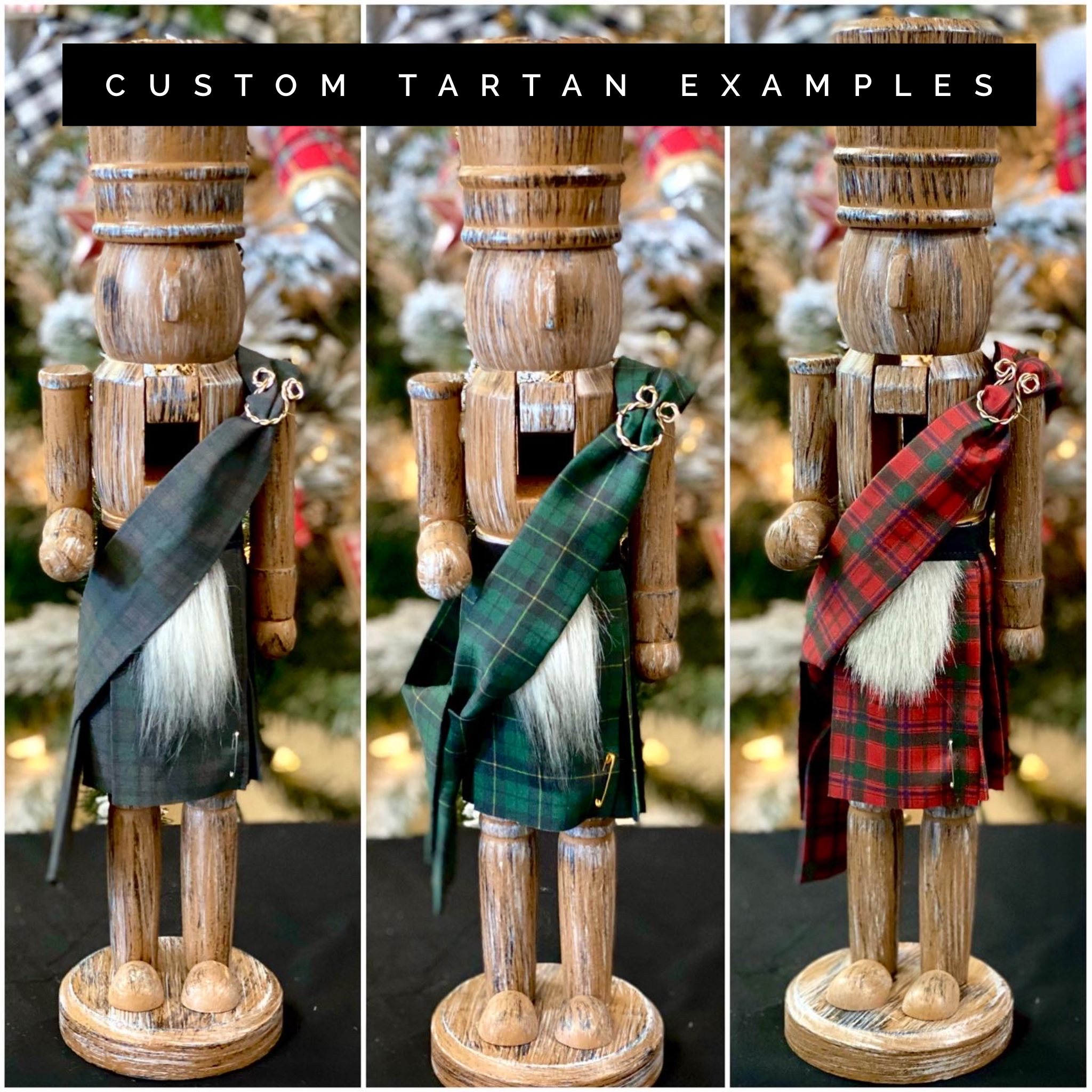 Kilted Tartan Nutcrackers