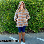 Hooded Poncho - Outlander Clan Fraser Inspired Tartan Hoodie