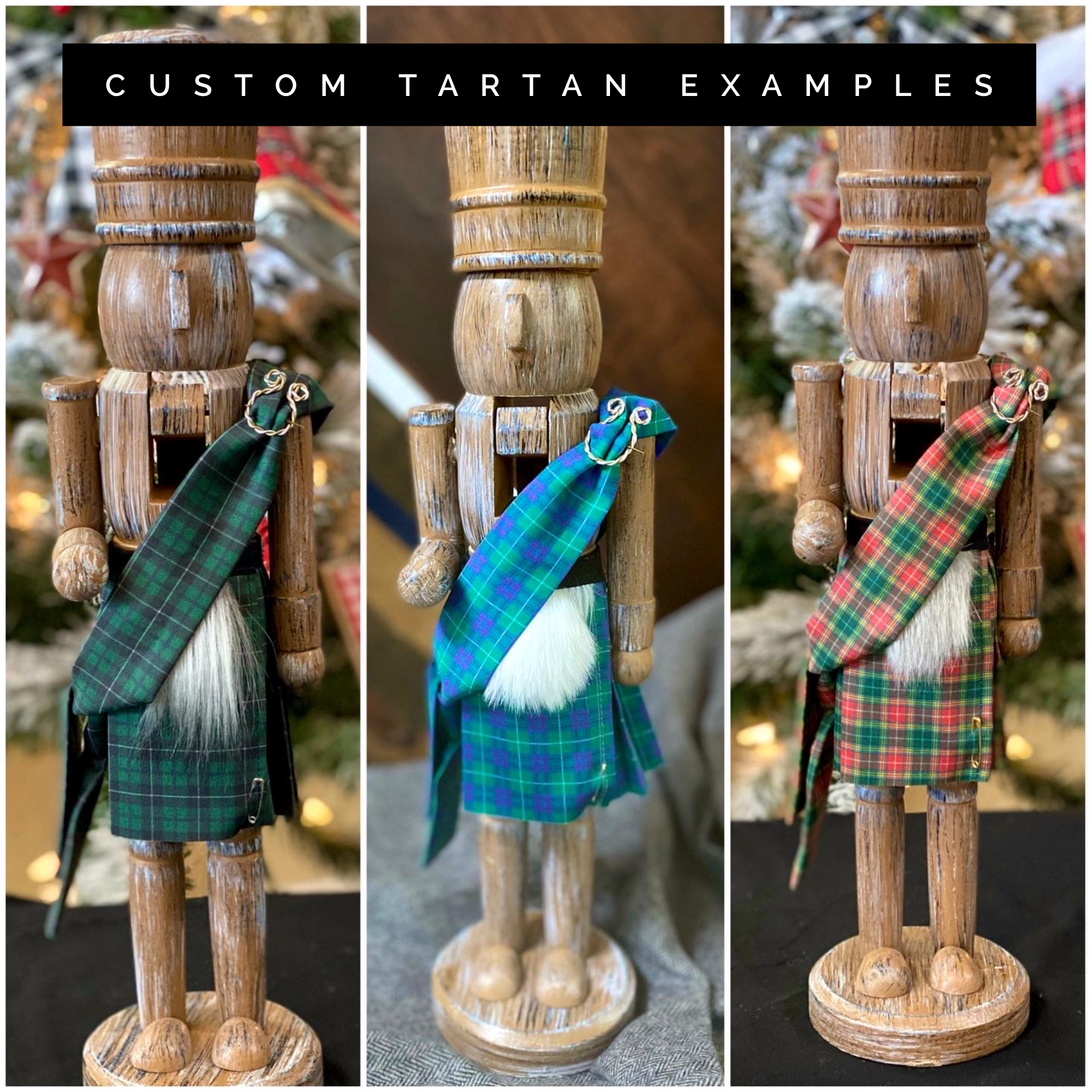 Kilted Tartan Nutcrackers