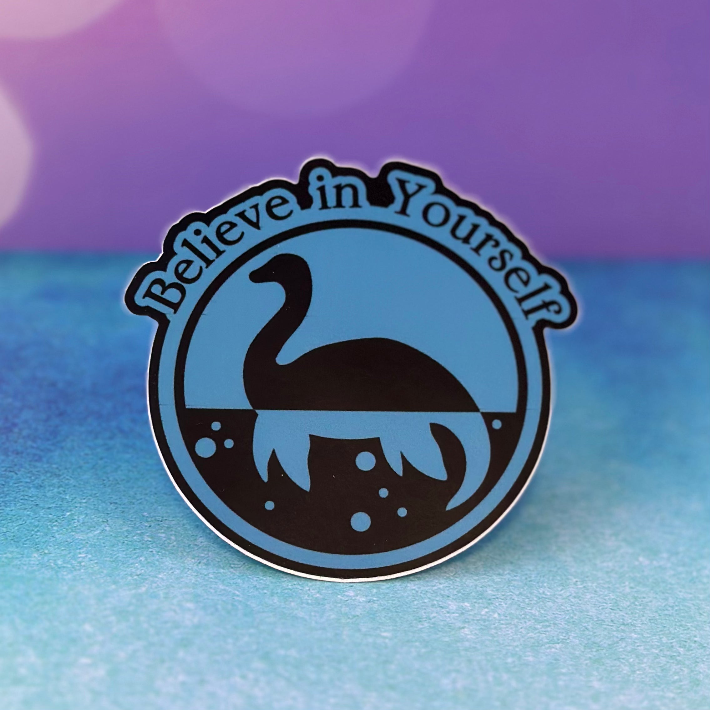 Loch Ness Monster Silhouette Believe in Yourself 3 Sticker – Thistle &  Stitch