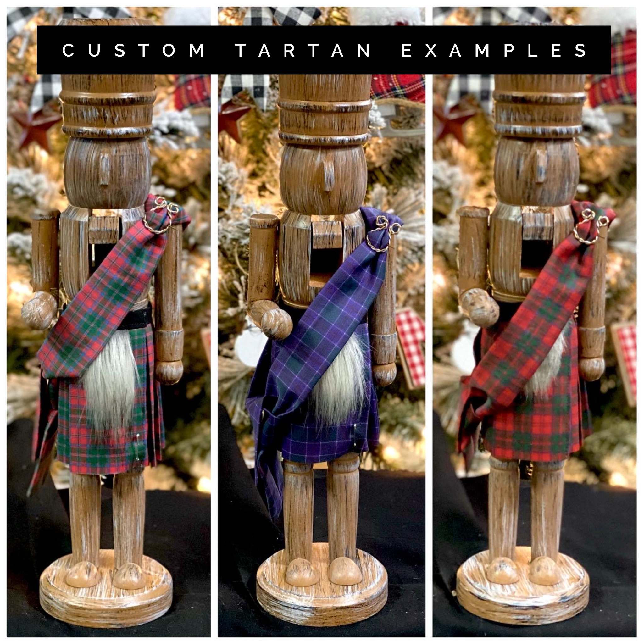 Kilted Tartan Nutcrackers