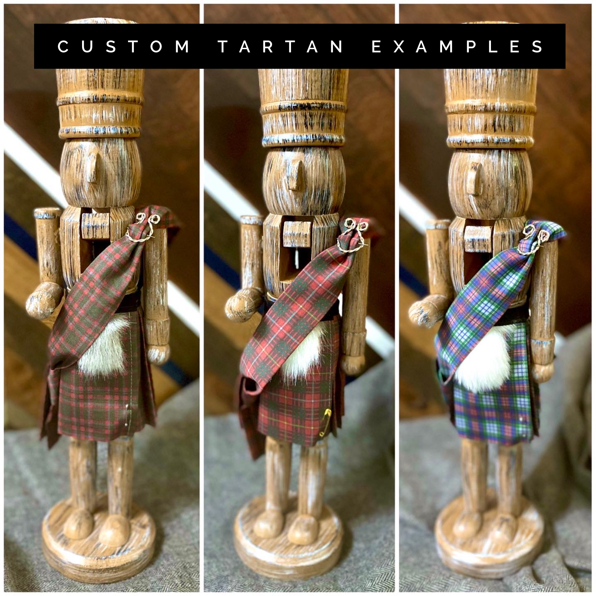 Kilted Tartan Nutcrackers