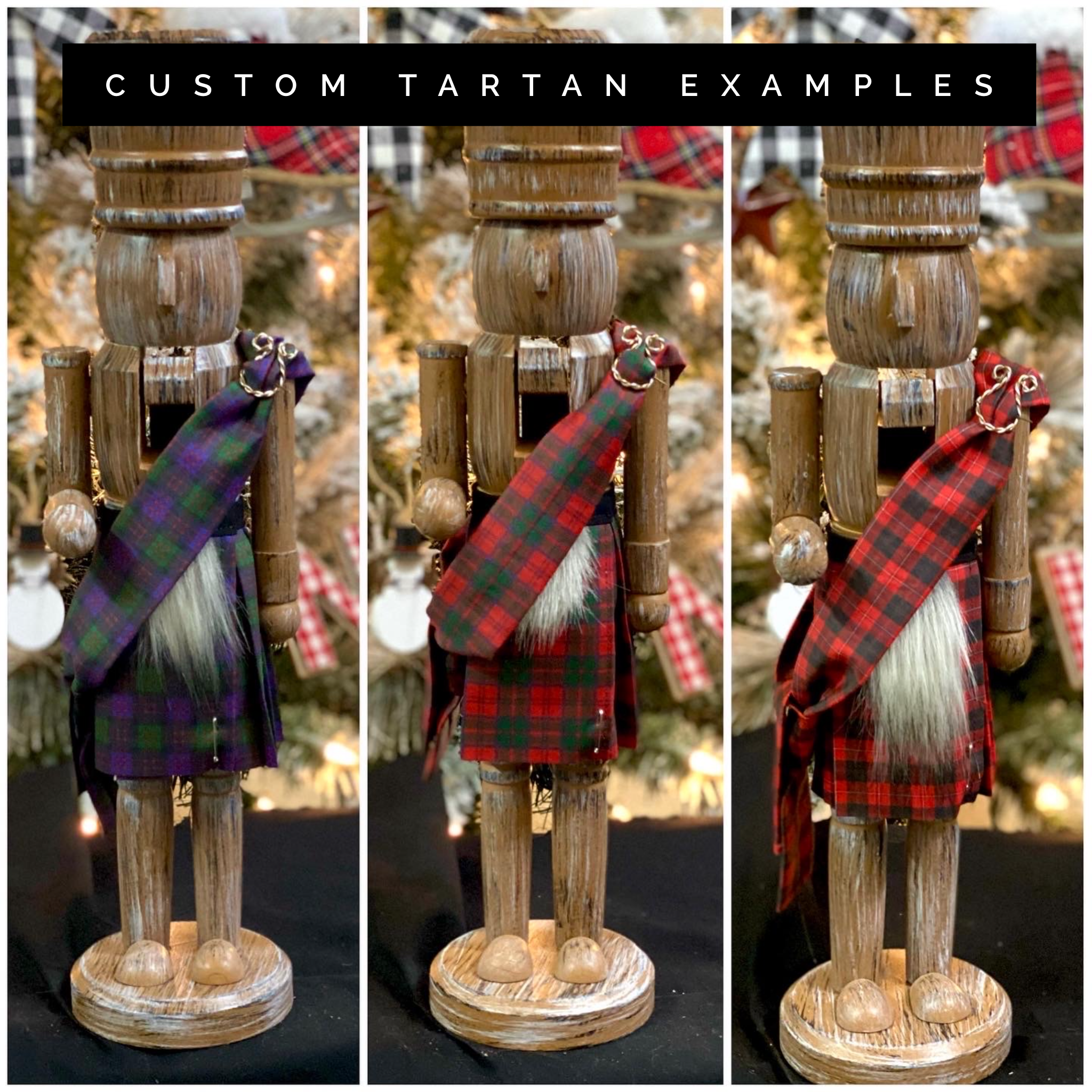 Kilted Tartan Nutcrackers