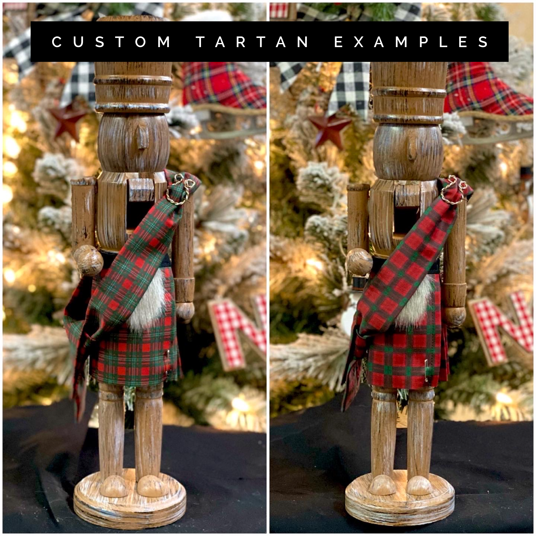 Kilted Tartan Nutcrackers