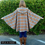 Hooded Poncho - Outlander Clan Fraser Inspired Tartan Hoodie